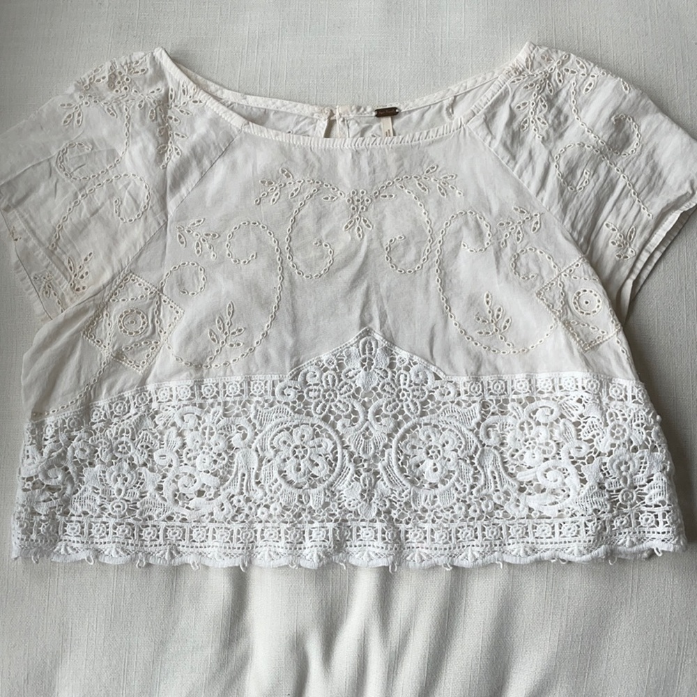 White Free People Shirt
